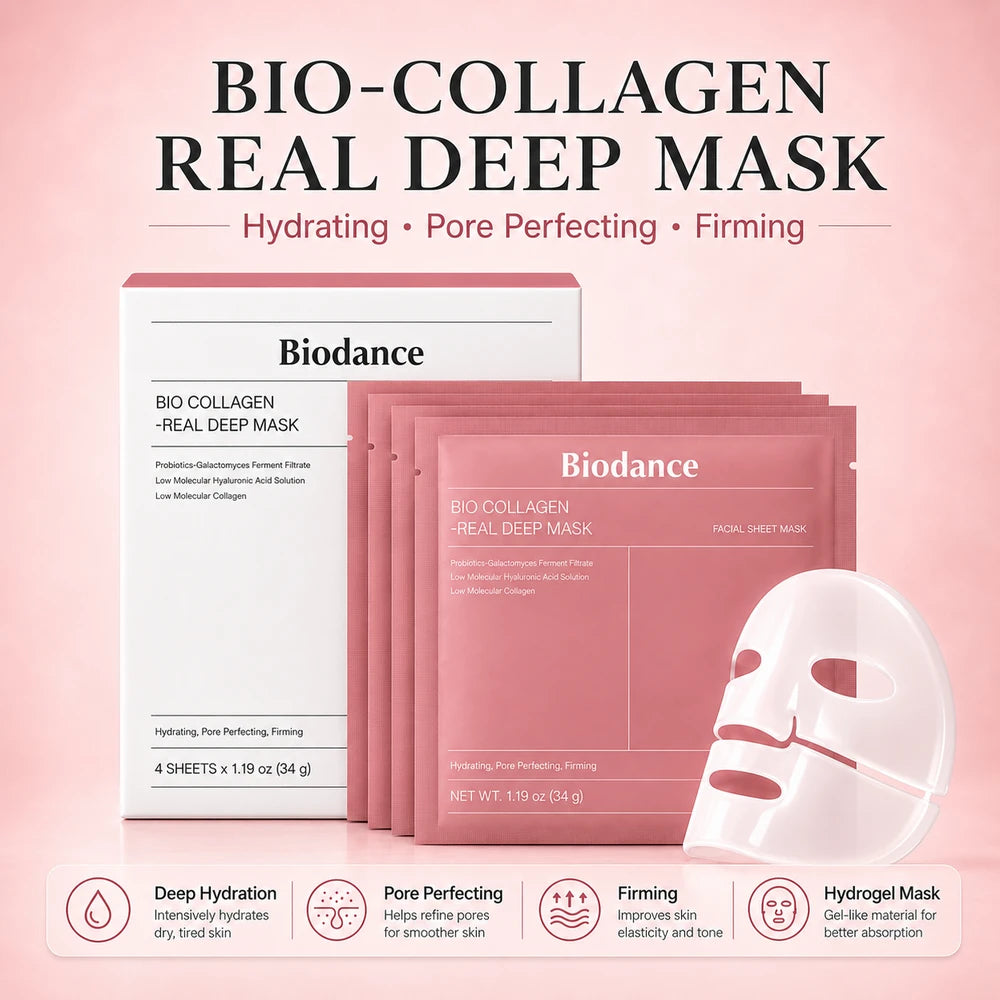Glass skin collagen mask