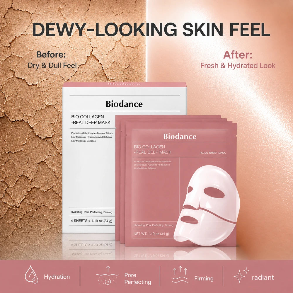 Glass skin collagen mask